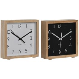 Reloj Despertador Basicos DKD Home Decor Blanco Negro 4.6 x 16 x 16 cm (2 Unidades) Precio: 31.3995000121. SKU: B128J9GZ9N