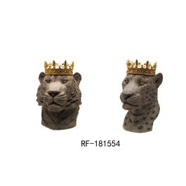 Figura Colonial DKD Home Decor Gris Dorado 23.5 x 33 x 27.5 cm (2 Unidades) Precio: 103.4999999. SKU: B1EXALNNKW