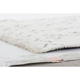 Alfombra Boho DKD Home Decor Blanco Gris 240 x 1 x 60 cm (2 Unidades)