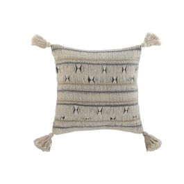 Cojin Boho DKD Home Decor Gris Blanco 45 x 45 cm (2 Unidades) Precio: 36.905000629199996. SKU: B19PVJAJKT