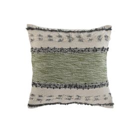 Cojin Boho DKD Home Decor Verde Blanco Roto 45 x 45 cm (2 Unidades) Precio: 30.59000032. SKU: B15WFB4QB2