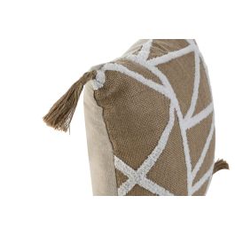 Cojin Boho DKD Home Decor Marron Blanco 8 x 45 x 45 cm (2 Unidades)