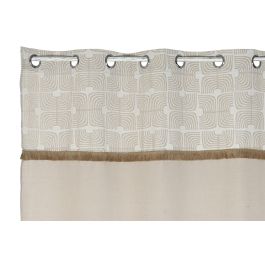 Cortina Cottage DKD Home Decor Natural 260 x 140 cm (2 Unidades)