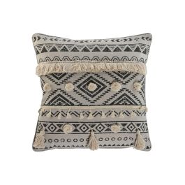 Cojin Boho DKD Home Decor Blanco Roto Negro 8 x 45 x 45 cm (2 Unidades) Precio: 34.4849999879. SKU: B1JN6CMKSM