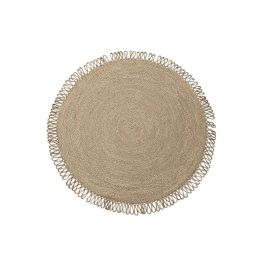 Alfombra Tropical DKD Home Decor Natural 122 x 1 x 122 cm (2 Unidades) Precio: 150.6450000242. SKU: B12SFWXHY4