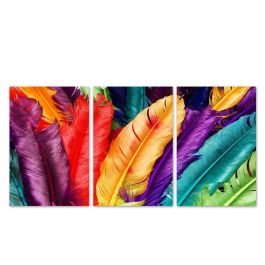Cuadro Boho DKD Home Decor Multicolor 1.8 x 40 x 30 cm (3 Unidades)