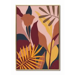 Cuadro Tropical DKD Home Decor Naranja Rosa 3.5 x 73 x 53 cm (3 Unidades)