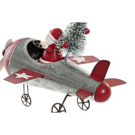 Figura Navidad Tradicional DKD Home Decor Rojo Gris 15 x 14 x 18 cm (3 Unidades)