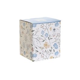 Mug Infusiones Shabby DKD Home Decor Azul Blanco 9 x 11 x 12 cm (3 Unidades)