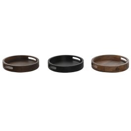 Bandeja Colonial DKD Home Decor Marron Oscuro Marron 30 x 5 x 30 cm (3 Unidades) Precio: 71.9950004114. SKU: B179HF3PHW