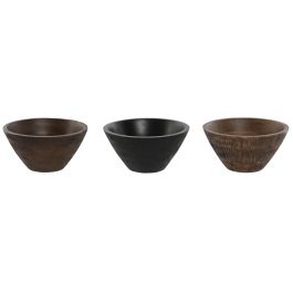 Bol Colonial DKD Home Decor Negro Marron 15 x 8 x 15 cm (3 Unidades) Precio: 27.78999982. SKU: B1FGPTZ7B4