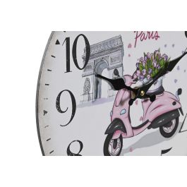 Reloj Pared Romantico DKD Home Decor Multicolor 4 x 34 x 34 cm (3 Unidades)