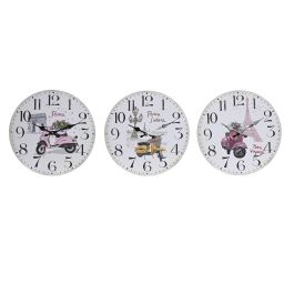Reloj Pared Romantico DKD Home Decor Multicolor 4 x 34 x 34 cm (3 Unidades) Precio: 20.50000029. SKU: B1K8VDPQ8Q