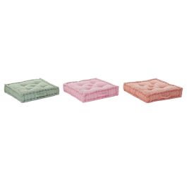 Cojin Basicos DKD Home Decor Verde Rosa 60 x 13 x 60 cm (3 Unidades)