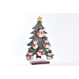 Decoracion Colgante Navidad Tradicional DKD Home Decor Blanco Verde 12 x 63 x 30 cm (48 Unidades)