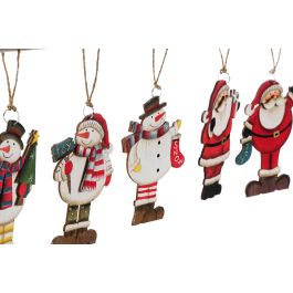 Decoracion Colgante Navidad Tradicional DKD Home Decor Multicolor 12 x 53 x 30 cm (48 Unidades)