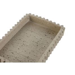 Bandeja Decoracion Urban DKD Home Decor Beige 13 x 2.5 x 20 cm (4 Unidades)