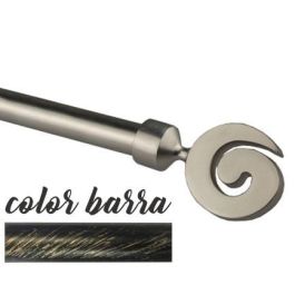 Barra Cortina Basicos DKD Home Decor Negro Dorado 3 x 6 x 120 cm (4 Unidades)