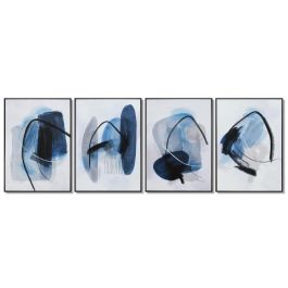 Cuadro Moderno DKD Home Decor Azul Blanco 2.6 x 70 x 50 cm (4 Unidades) Precio: 44.39248. SKU: B1HWA7C5HS