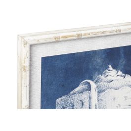 Cuadro Mediterraneo DKD Home Decor Azul Blanco 2.8 x 65 x 50 cm (4 Unidades)