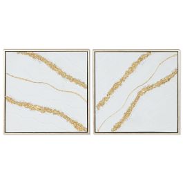 Cuadro Glam DKD Home Decor Blanco Dorado 4 x 42 x 42 cm (4 Unidades) Precio: 103.5638997217. SKU: B1CMA2R7FP