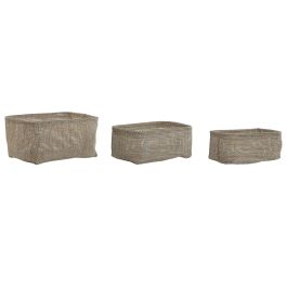 Cesta DKD Home Decor Beige 18 x 12 x 23 cm Set de 3 (4 Unidades) Precio: 55.0550003146. SKU: B145A89LML