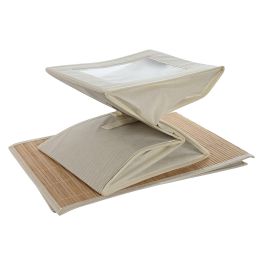 Caja Basicos DKD Home Decor Natural Blanco 38 x 21 x 25 cm (4 Unidades)