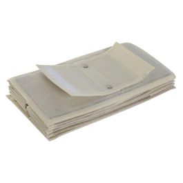 Organizador Basicos DKD Home Decor Natural Blanco 30 x 84 x 15 cm (4 Unidades)