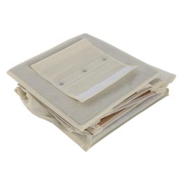 Organizador Basicos DKD Home Decor Natural Blanco 30 x 84 x 30 cm (4 Unidades)