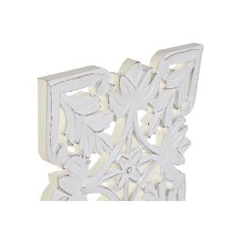 Decoracion Romantico DKD Home Decor Blanco Marron 9 x 36 x 30 cm (4 Unidades)