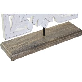 Decoracion Romantico DKD Home Decor Blanco Marron 9 x 36 x 30 cm (4 Unidades)