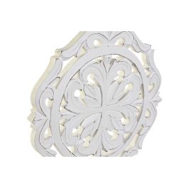 Decoracion Romantico DKD Home Decor Blanco Marron 9 x 35 x 30 cm (4 Unidades)