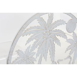 Decoracion Pared Mediterraneo DKD Home Decor Blanco 1 x 40 x 40 cm (4 Unidades)