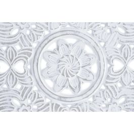 Decoracion Pared Arabe DKD Home Decor Blanco 2 x 38 x 38 cm (4 Unidades)