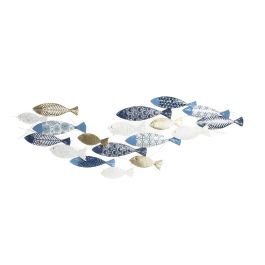 DKD Home Decor Decoracion Pared Mediterraneo Azul Dorado 127.6 x 43 x 6.5 cm (4 Unidades) Precio: 189.68999995. SKU: B19JX27JXH