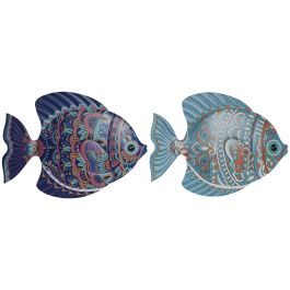 Decoracion Pared Mediterraneo DKD Home Decor Turquesa Azul 1.5 x 34 x 46 cm (4 Unidades) Precio: 50.49999977. SKU: B1DDHZ3J56