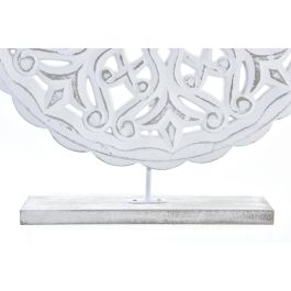 Decoracion Arabe DKD Home Decor Blanco 7 x 45 x 40 cm (4 Unidades)