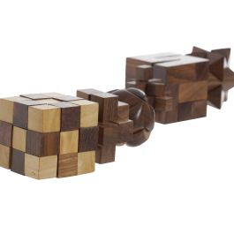 Juego Colonial DKD Home Decor Marron Oscuro 12 x 6 x 17.5 cm Set de 6 (4 Unidades)