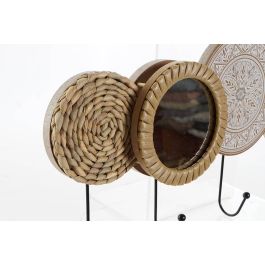 Perchero Boho DKD Home Decor Natural 23.5 x 5 x 45 cm (4 Unidades)