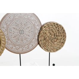 Perchero Boho DKD Home Decor Natural 23.5 x 5 x 45 cm (4 Unidades)