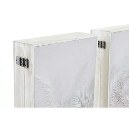 Guardallaves Tropical DKD Home Decor Gris Blanco 6 x 30 x 20 cm (4 Unidades)