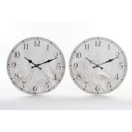 Reloj Tropical DKD Home Decor Gris 4 x 33 x 33 cm (4 Unidades) Precio: 20.50587. SKU: B1A9RHNQQR