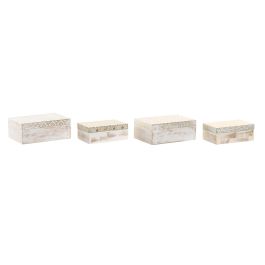 Joyero Arabe DKD Home Decor Dorado Blanco Rozado 10 x 6 x 15 cm Set de 2 (4 Unidades) Precio: 57.5839007139. SKU: B1DHB9K4M6