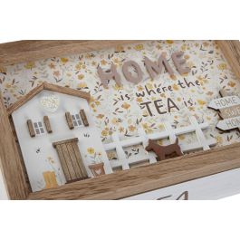 Caja Infusiones Shabby DKD Home Decor Multicolor 16 x 7.5 x 24 cm (4 Unidades)