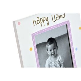 Marco Foto Kids DKD Home Decor Blanco Rosa 1.5 x 22 x 17 cm (4 Unidades)