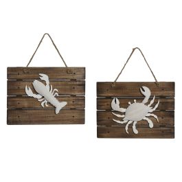 Decoracion Pared Antique DKD Home Decor Natural Blanco 3.5 x 22 x 30 cm (4 Unidades) Precio: 35.50000003. SKU: B13V6LQ9L7