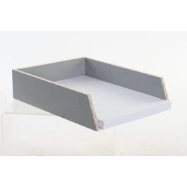 Organizador DKD Home Decor Gris Negro 30 x 7 x 23 cm (4 Unidades)