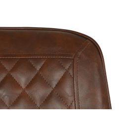 Silla Vintage DKD Home Decor Marron Oscuro Negro 49 x 85 x 63 cm (4 Unidades)