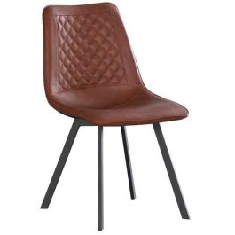 Silla Vintage DKD Home Decor Marron Oscuro Negro 49 x 85 x 63 cm (4 Unidades) Precio: 305.50000019. SKU: B1C6PPKGAQ