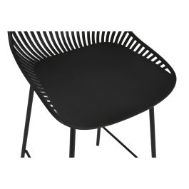 Taburete Scandi DKD Home Decor Negro 46 x 93 x 44 cm (4 Unidades)